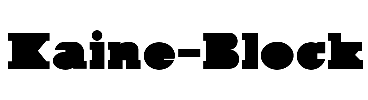 Kaine-Block  font caratteri gratis