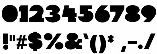 Kaine-Block Font OTHER CHARS