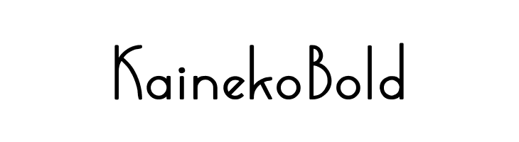 Kaineko Bold  免费字体下载