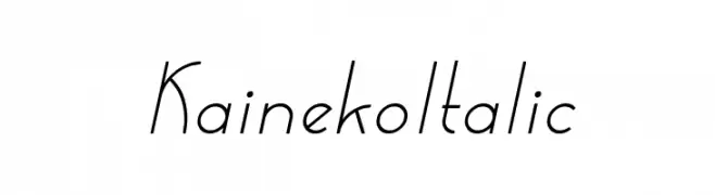 Kaineko Italic  Frei Schriftart Herunterladen