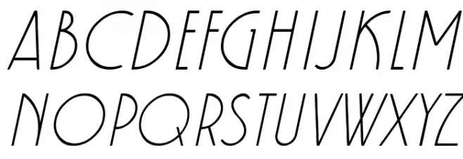 Kaineko Italic Шрифта ВЕРХНИЙ