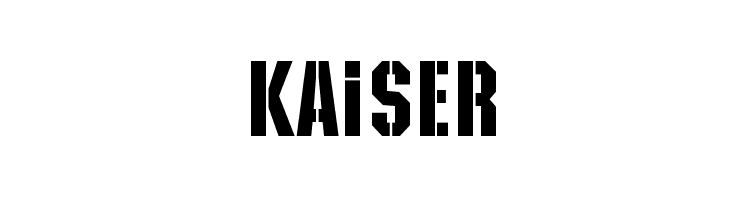 Kaiser Schriftart