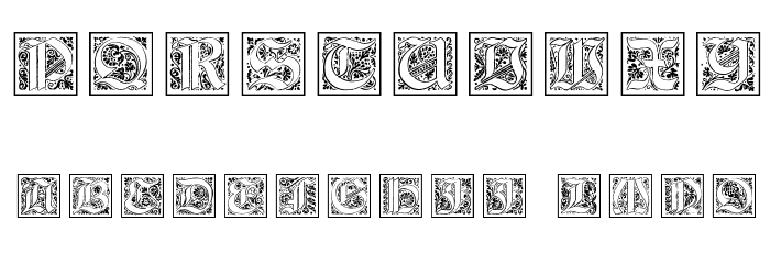 KaiserRotbartOneCaps Font OTHER CHARS