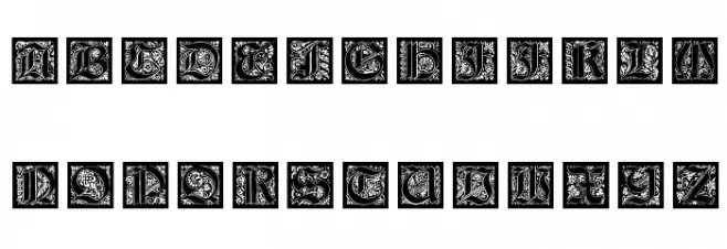 KaiserRotbartOneCaps Schriftart Groß