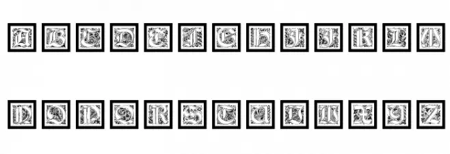 KaiserRotbartOneCaps Font LOWERCASE