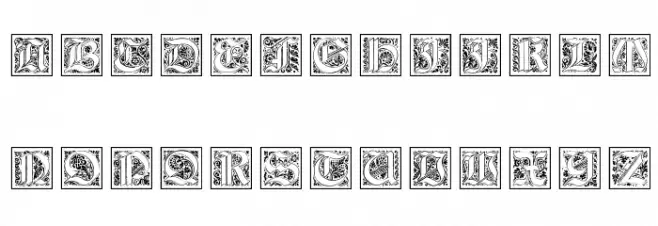KaiserRotbartTwoCaps Polices MAJUSCULES