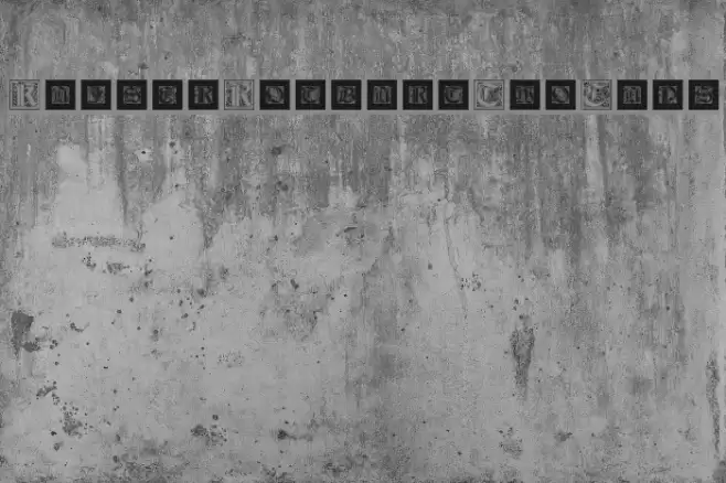 KaiserRotbartTwoCaps Font examples