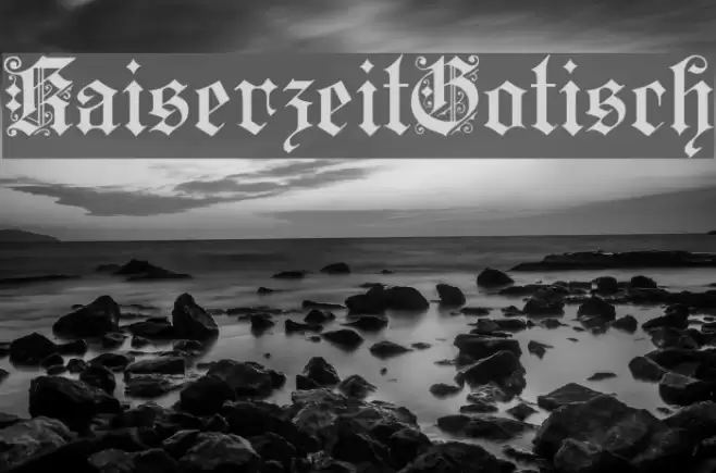 KaiserzeitGotisch Font examples