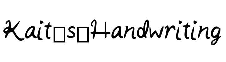 Kait_s_Handwriting Font