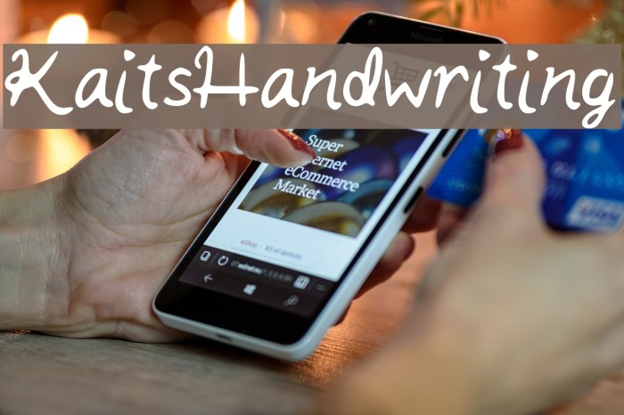 Kait_s_Handwriting Font examples