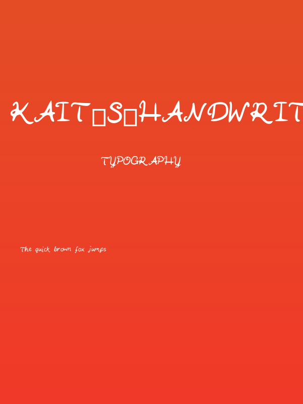 Kait_s_Handwriting Poster
