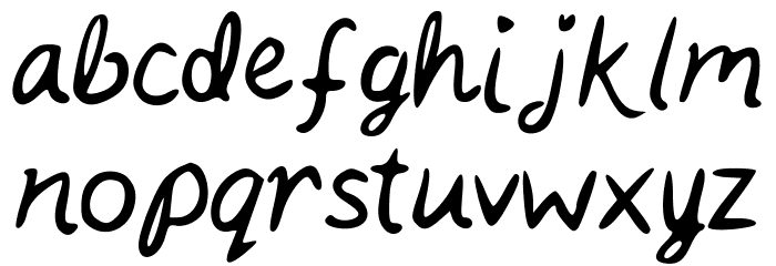 Kait_s_Handwriting Font LOWERCASE