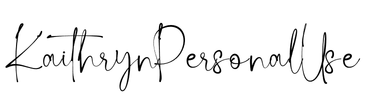 Kaithryn Personal Use  font caratteri gratis