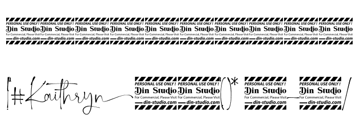 Kaithryn Personal Use Font OTHER CHARS