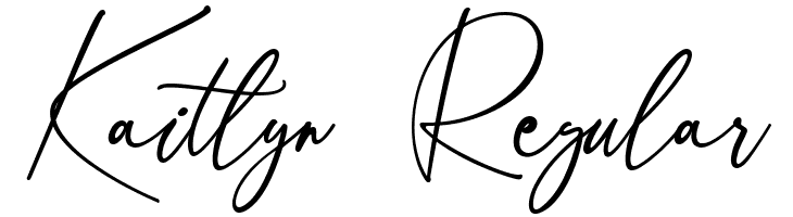 Kaitlyn  Regular  baixar fontes gratis