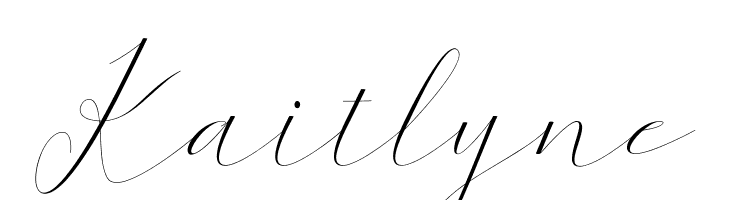 Kaitlyne  Frei Schriftart Herunterladen