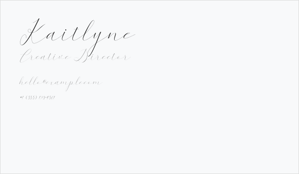 Kaitlyne Business Card
