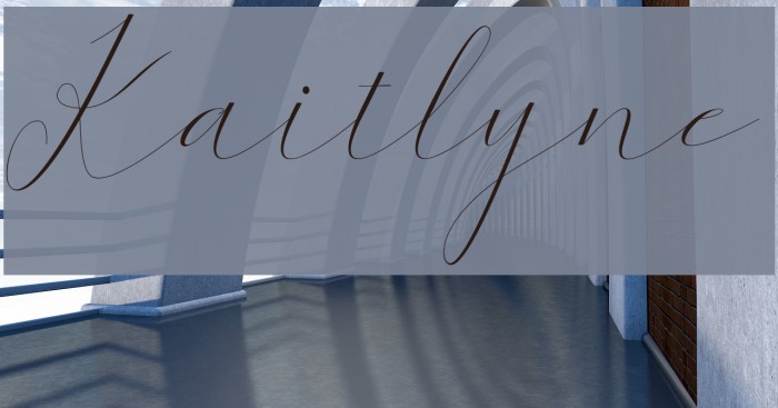Kaitlyne Font examples