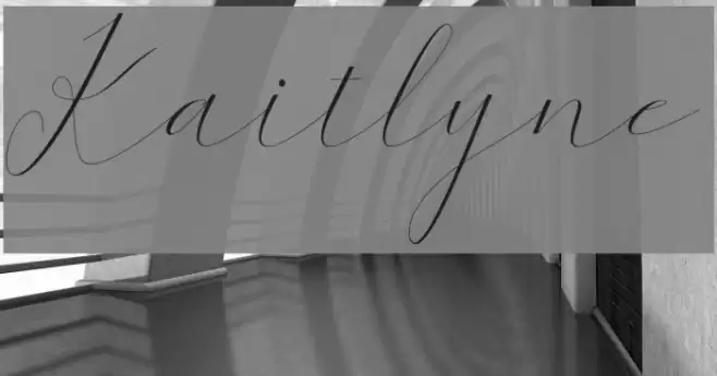 Kaitlyne Font examples