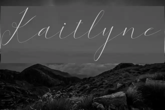 Kaitlyne Font examples