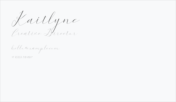 Kaitlyne Business Card
