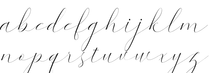 Kaitlyne Font LOWERCASE