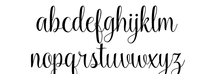 KaiyilaScriptDEMO Font LOWERCASE