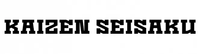 Kaizen Seisaku  नि: शुल्क फ़ॉन्ट्स डाउनलोड
