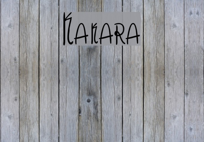 Kakara Font examples