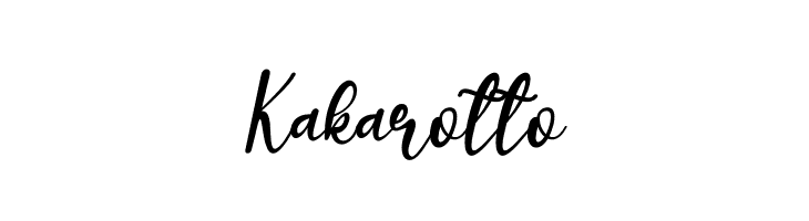 Kakarotto  Descarca Fonturi Gratis