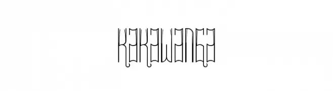 Kakawanga  フリーフォントのダウンロード