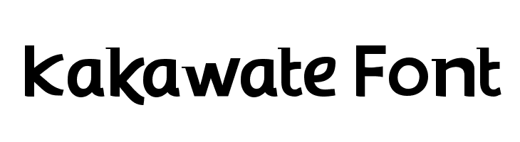 Kakawate Font  Frei Schriftart Herunterladen