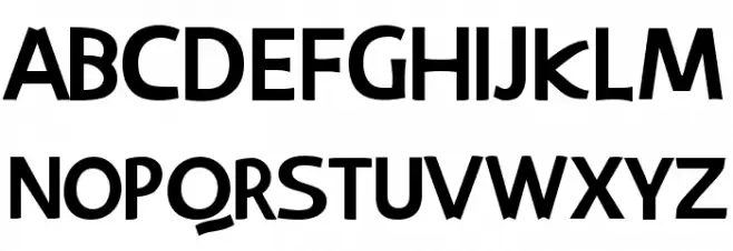 Kakawate Font Font Litere mari