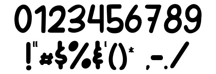Kakikukeko Font OTHER CHARS