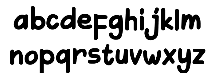 Kakikukeko Font LOWERCASE