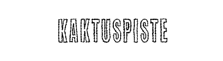 Kaktuspiste  フリーフォントのダウンロード