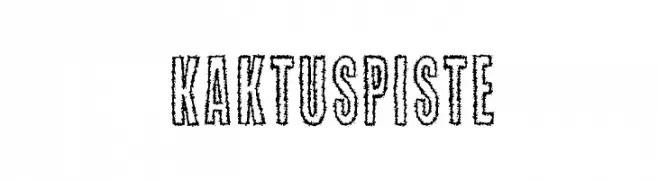 Kaktuspiste  フリーフォントのダウンロード