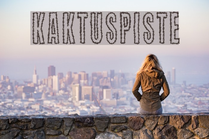 Kaktuspiste Font examples