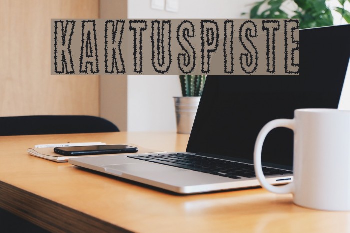 Kaktuspiste Font examples