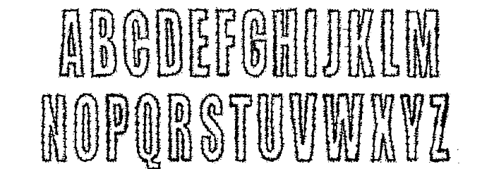 Kaktuspiste Font LOWERCASE