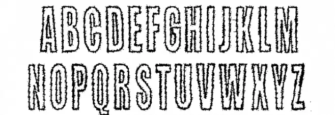 Kaktuspiste Font Litere mici