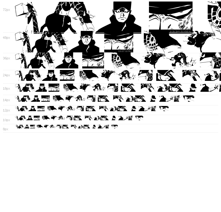 Kaku Dingbats One Piece Art One Piece Area Waterfall