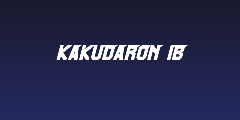 Kakudaron-IB Social Header