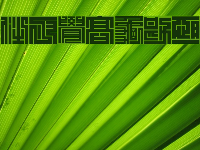 Kakuji1 Font examples