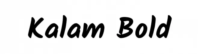 Kalam Bold  フリーフォントのダウンロード