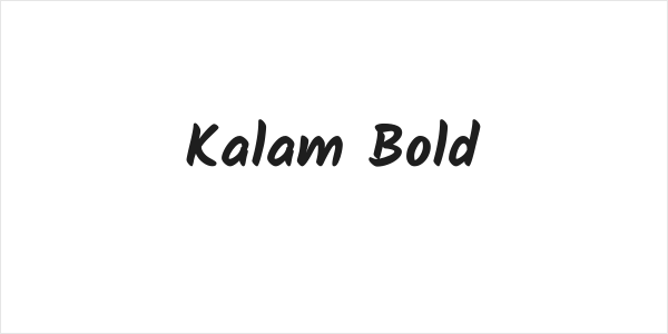 Kalam Bold Logo