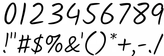 Kalam Light Font OTHER CHARS