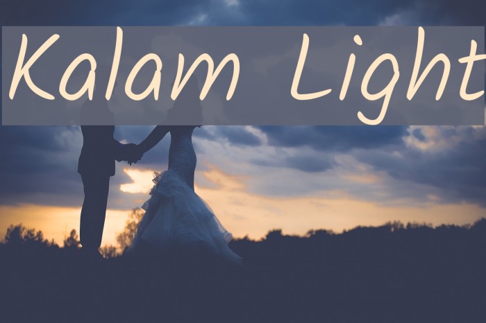 Kalam Light Font examples