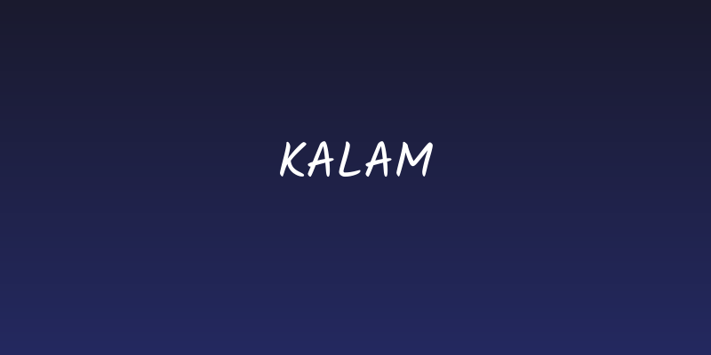 Kalam Social Header