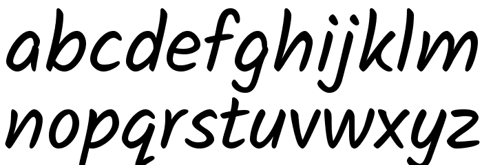 Kalam Font LOWERCASE